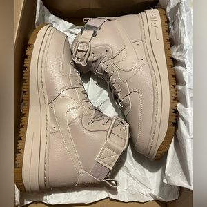 Nike Air Force One HI UT 2.0 Fossil Stone/Pearl White